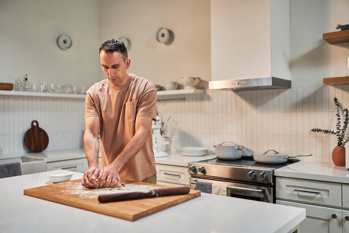 Chef John in the bakery